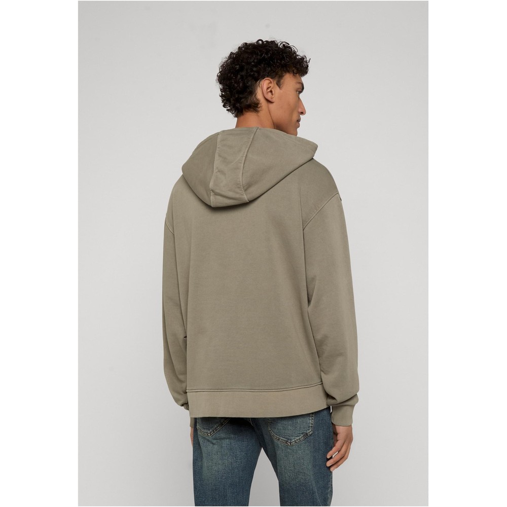 Urban Classics - Heavy Washed Boxy Hoodie - Olive green